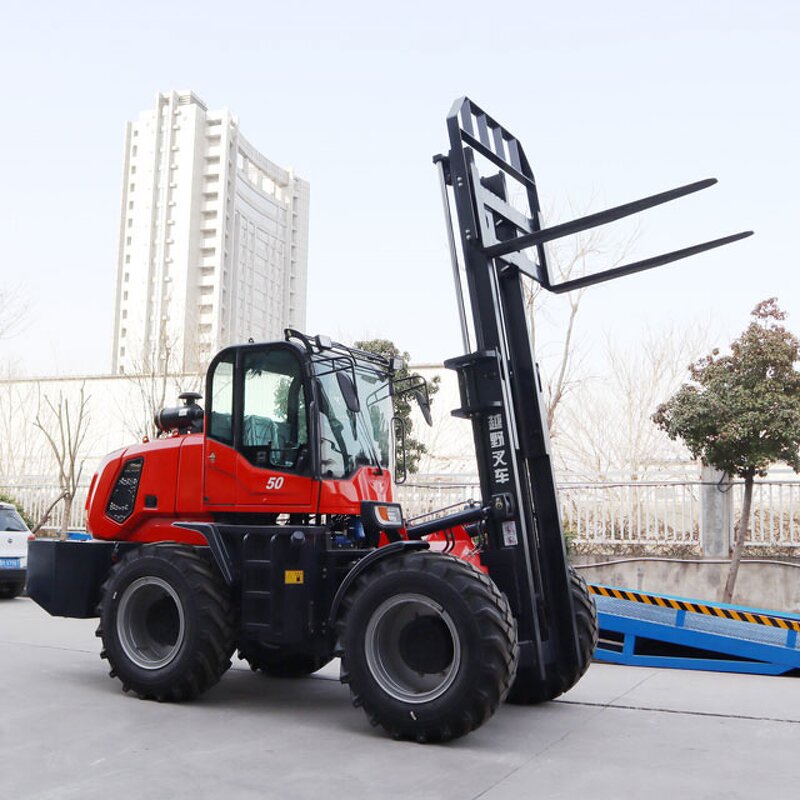 4wd Forklift Factory - OEM/ODM 3-5ton EP 4 Wheel Drive All Terrain 4x4 Off Road