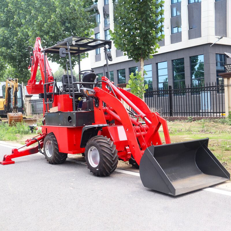 Backhoe Loader Manufacturer - OEM/ODM On Sale New Wheel 4 in 1 Bucket Durable Articulated 06-10