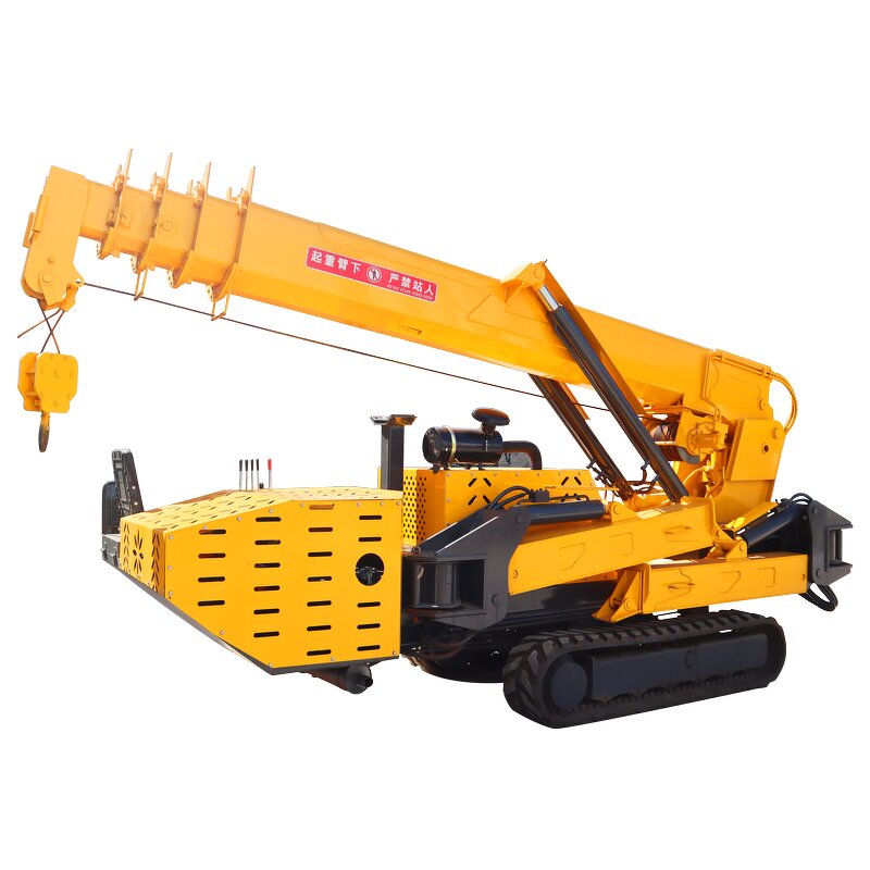 Spider Crane Factory - OEM/ODM EPA/CE Engine Construction Crawler 3-8 Ton Telescopic with Basket