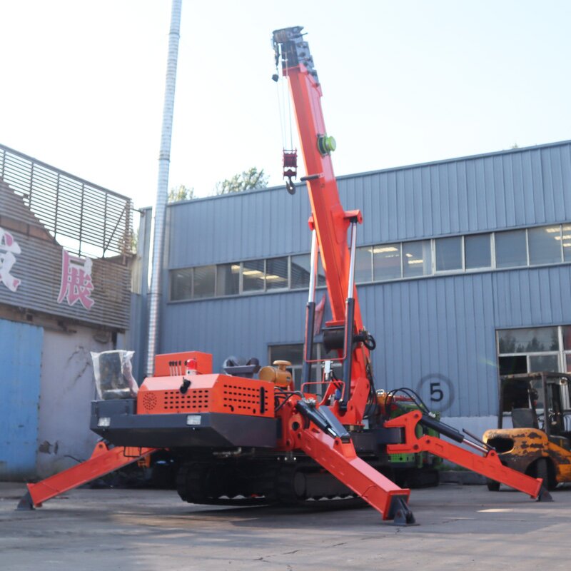Mini Spider Crane Factory - OEM/ODM Maximum Lifting 3-8 Tons Mini Construction Mobile with Basket