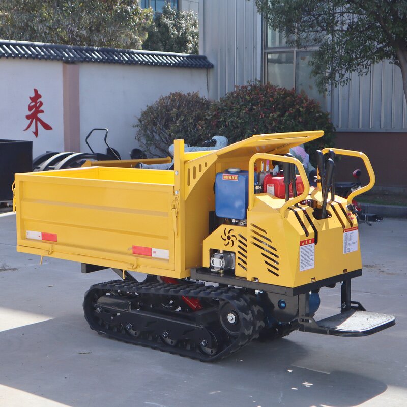 Crawler Transporter Dumper Factory - OEM/ODM Free Shipping 750kg-1ton Loading Transoprt with Cabin
