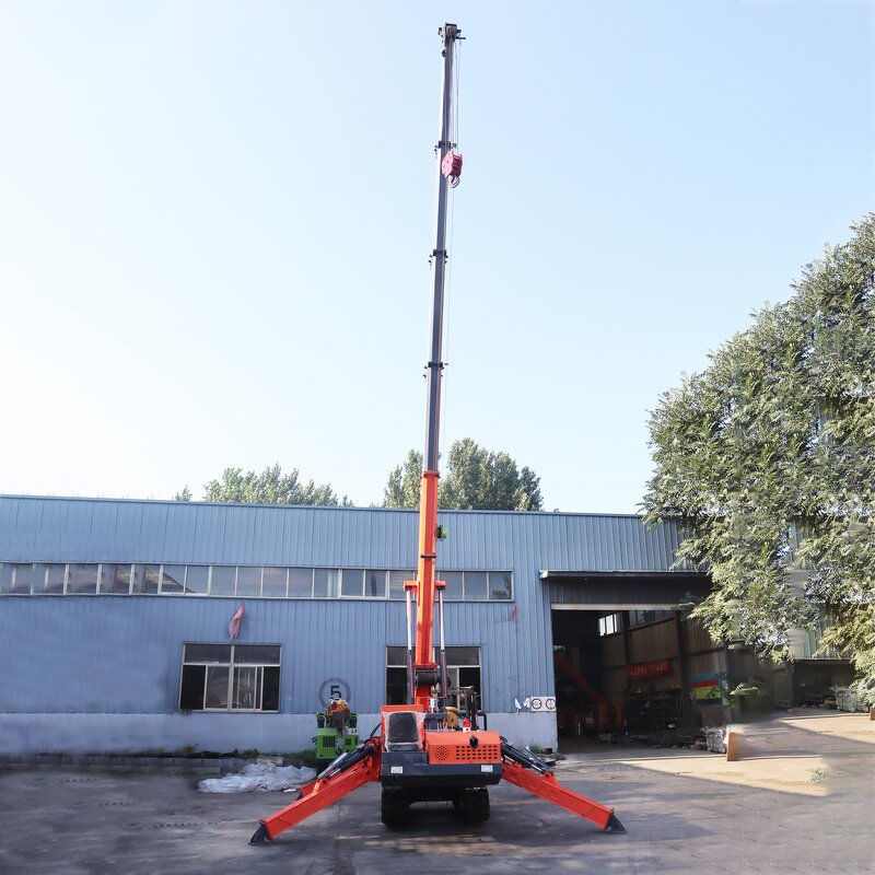 Mini Spider Crane Factory - OEM/ODM Maximum Lifting 3-8 Tons Mini Construction Mobile with Basket