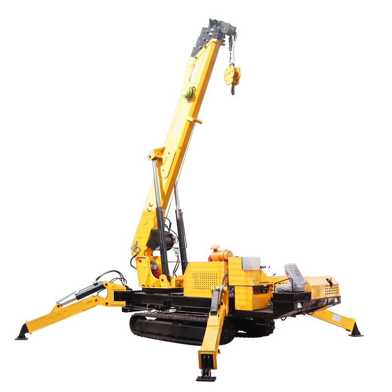 Spider Crane Factory - OEM/ODM EPA/CE Engine Construction Crawler 3-8 Ton Telescopic with Basket