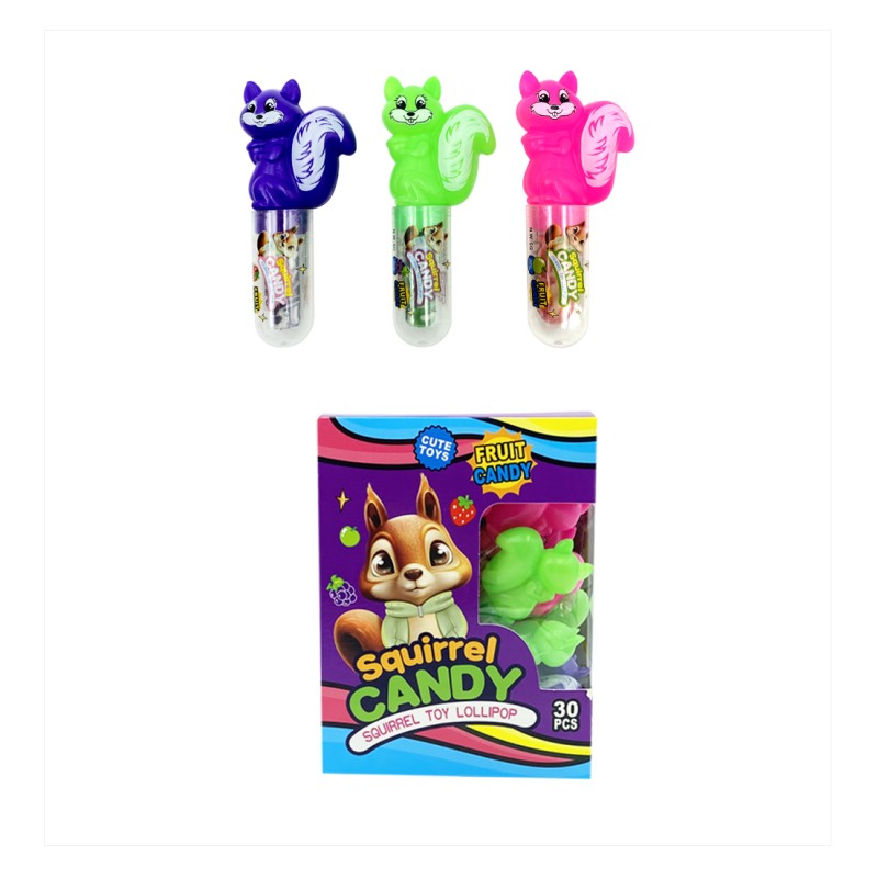 Squirrel Lolly Factory - OEM Factory Direct Fruit Flavour Cute