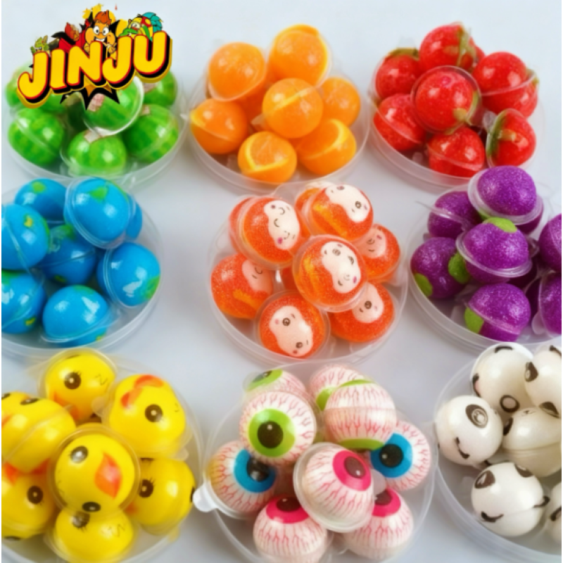 Children Snacks Factory - OEM Fruit-flavored Spherical Jam-Filled