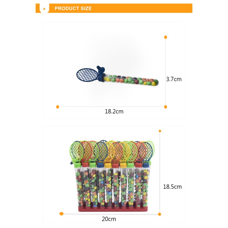Toy Candy Factory - Bulk Kids Plastic Badminton Racket Sweets