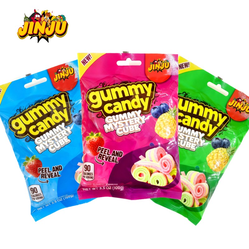 Sour Candy Supplier - OEM Mixed Fruit Flavored Striped Juice Content