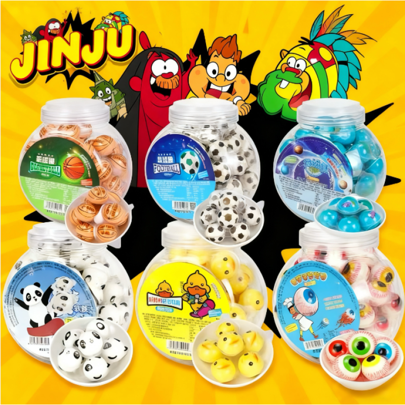 Children Snack Supplier - OEM Fruit-Flavored Spherical Jam-Filled