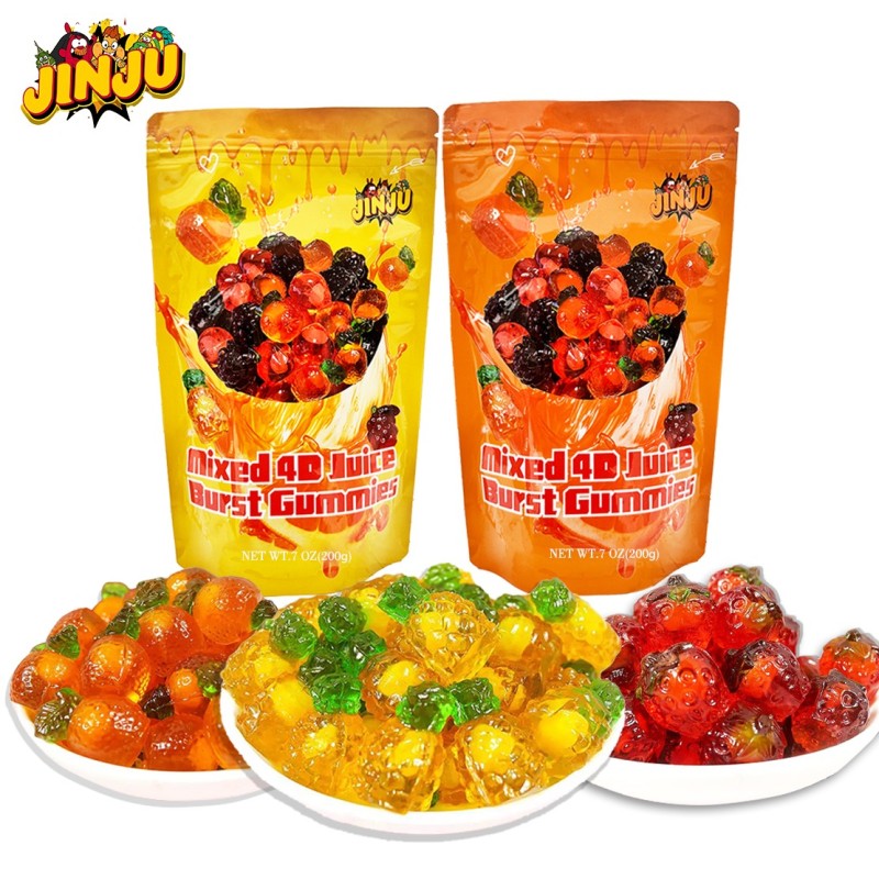 Pineapple Gummies Supplier - Bulk 4D Jelly Peelable Christmas Halloween