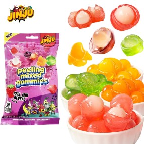 Fruit Gummies Supplier - OEM 4D Jelly Peelable Juice Content 50%