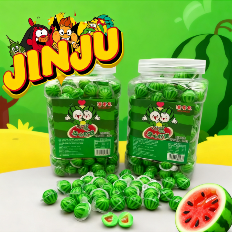 Watermelon Gummies Manufacturer - OEM TikTok Bestseller Ball-shaped