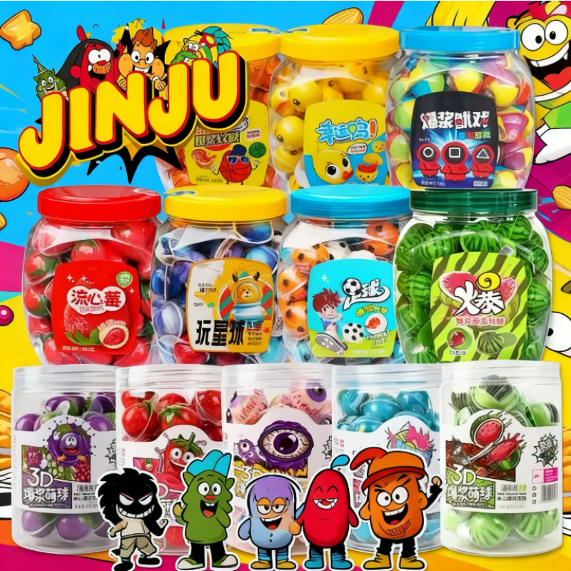 TikTok Candies Manufacturer - Bulk Cartoon-Shaped Jam-Filled Soft