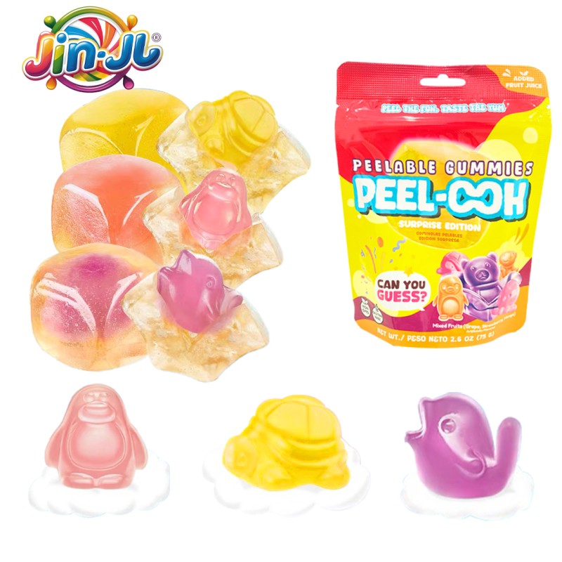 Jelly Soft Candy Factory - OEM 2025 New Animal Shape Peelable