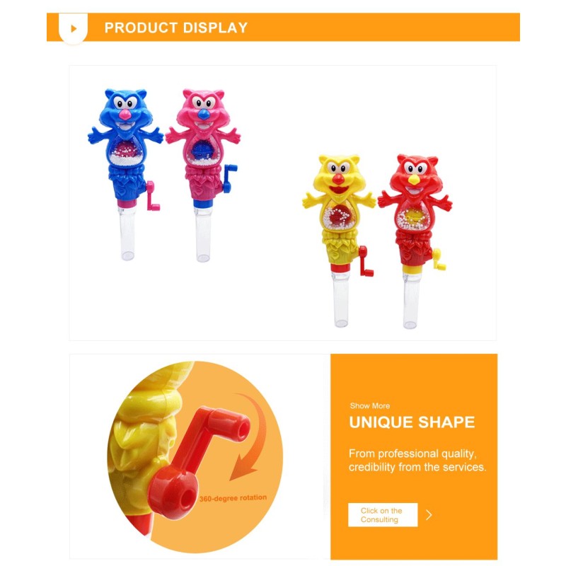Hand Light Candy Supplier - Bulk New Design Colorful Tiger Toy