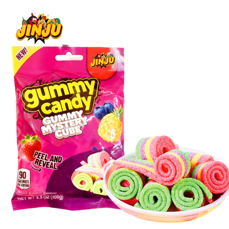Sand Striped Candy Factory - Bulk Berry-flavored Sour Soft Candy