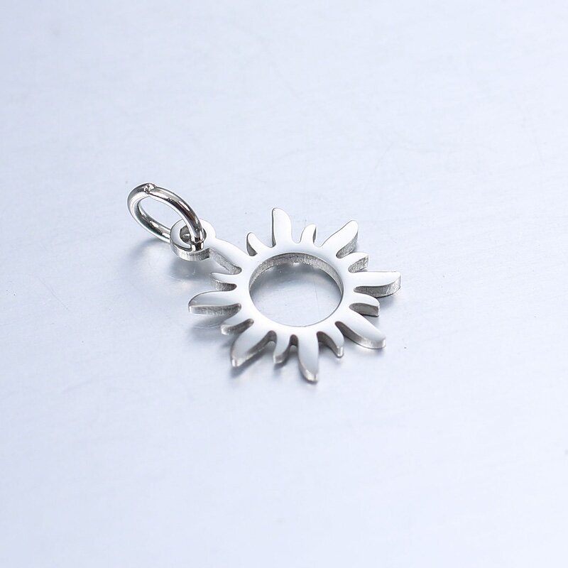 Metal Charm Manufacturer - Mini Stainless Steel Sun Flower Gold Plated