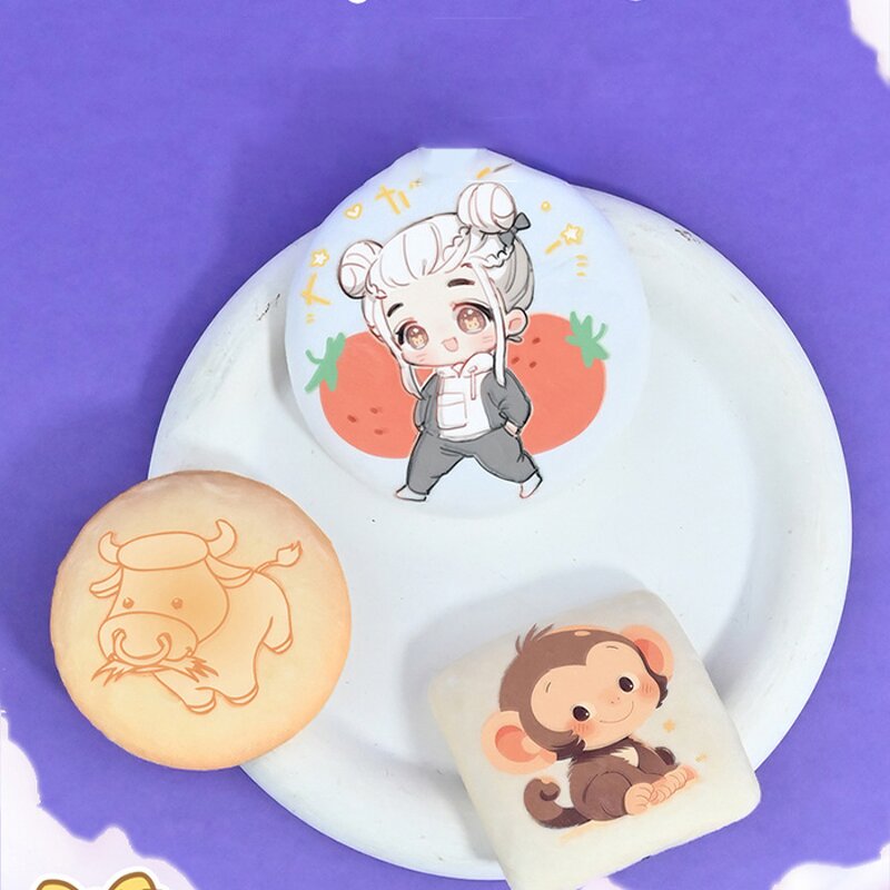 Button Pin Badges Factory - Custom Thick Soft Plush Foam Cartoon