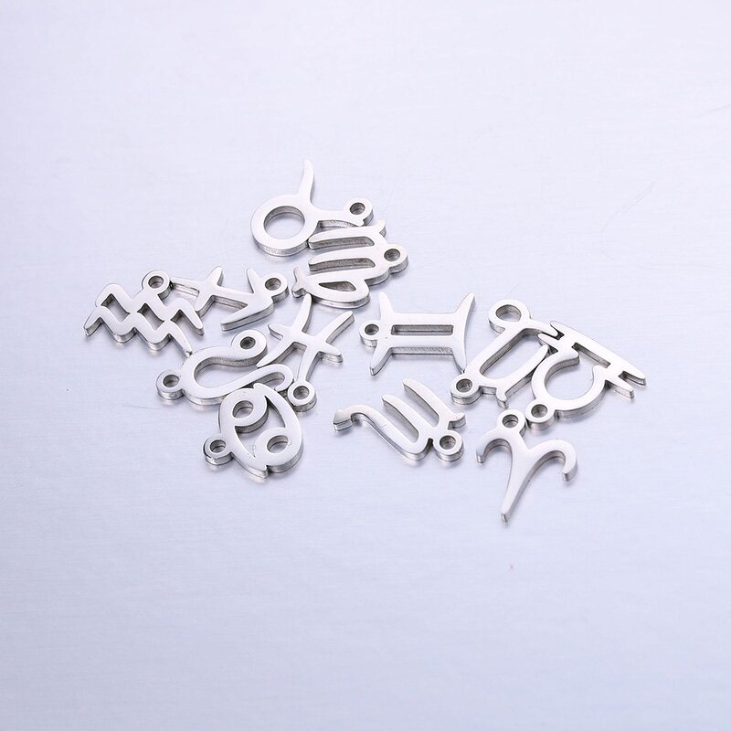 Charm Pendant Manufacturer - Mini Metal Constellation Gold Plated Stainless