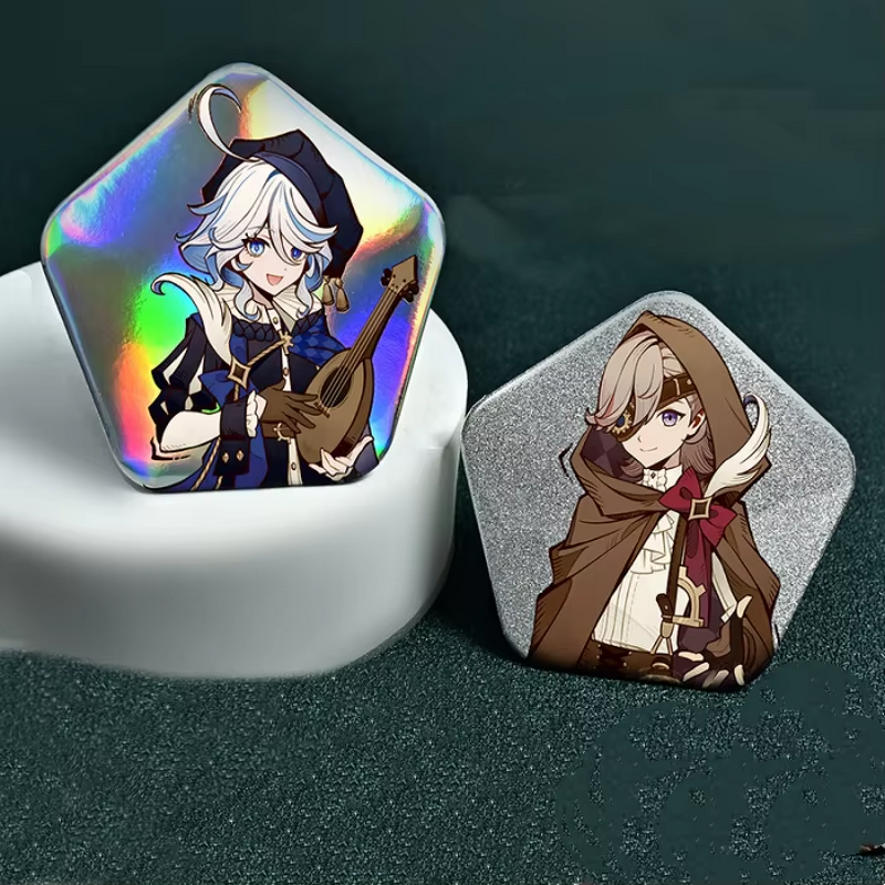 Badge Pins Brooch Manufacturer - Modern Style Personalized Tin Pentagon