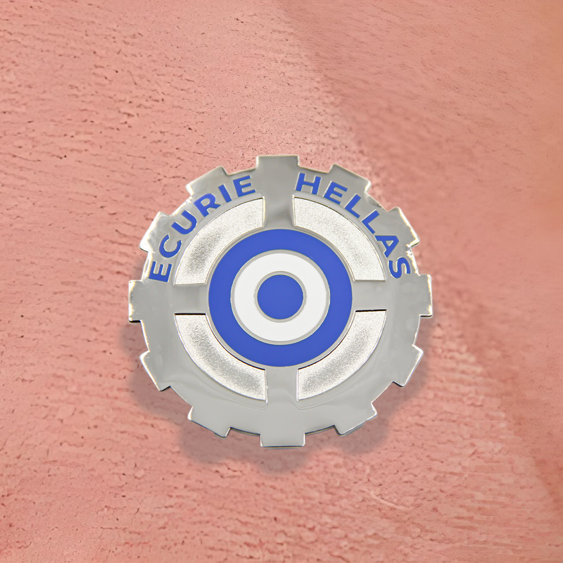 Car Emblem Badge Supplier - Custom Make Your Own Hard Enamel Round Silver