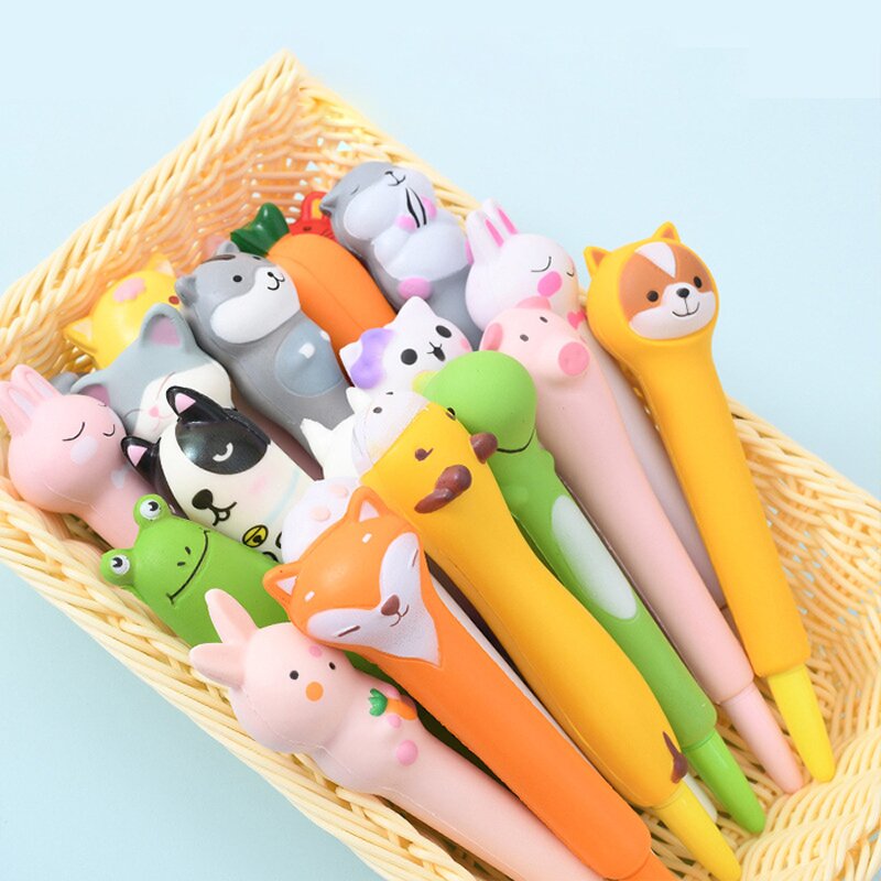 Gel Ink Pens Factory - Funny Kawaii Animal Fruit Shaped Stress Relief