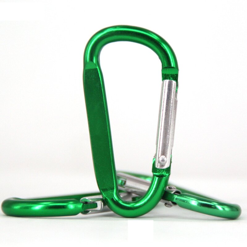Carabiners Clips Supplier - Wholesale Aluminum Alloy Flat D Shape Carabiner