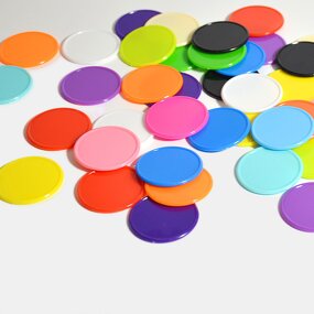 Game Token Coin Factory - Wholesale 37mm Custom Printed Double Sides Plastic