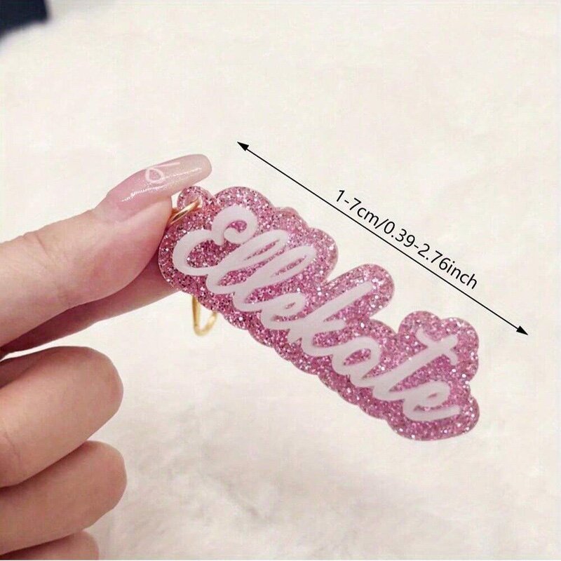 Acrylic Keychain Charms Factory - Personalized Cute Backpack Name Tags Custom