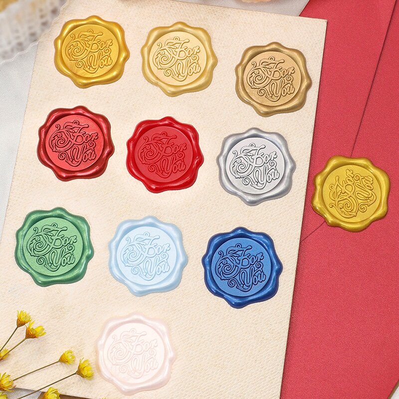 Wax Seal Stickers Supplier - Custom Wedding Invitation Envelope Self Adhesive