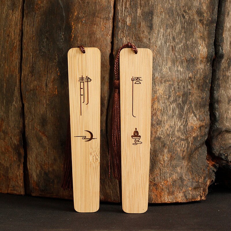 Wood Ruler Bookmarks Manufacturer - Custom Bamboo with Tassel