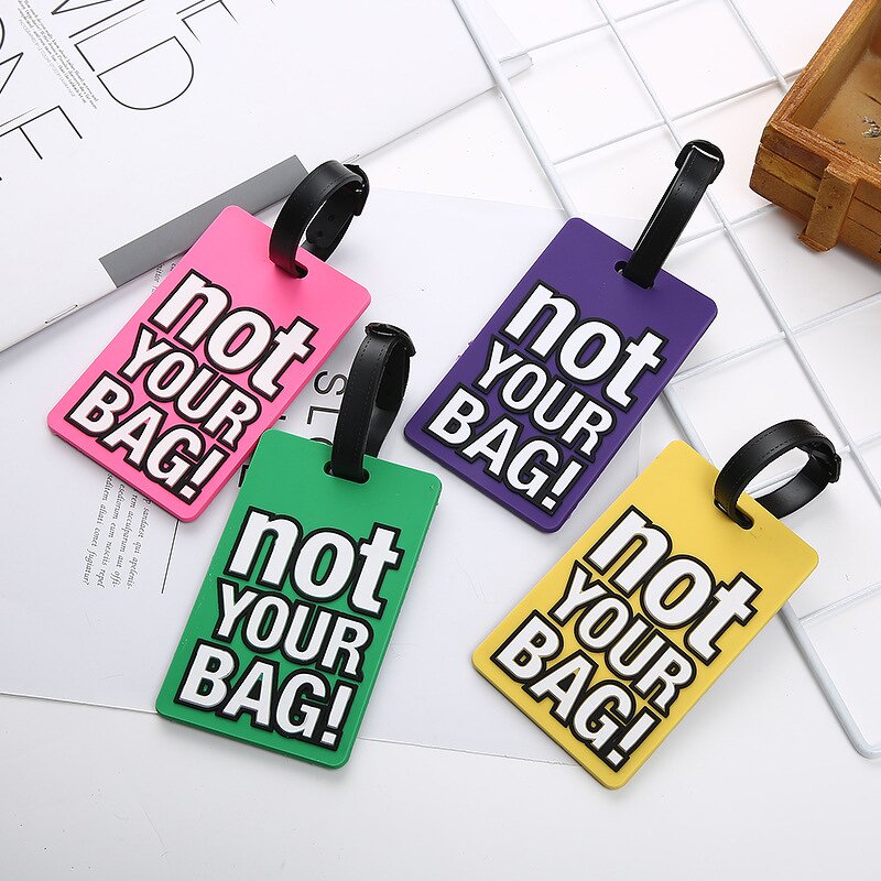 Luggage Tag Supplier - Custom PVC 2D Baggage Handbag School Bag Label