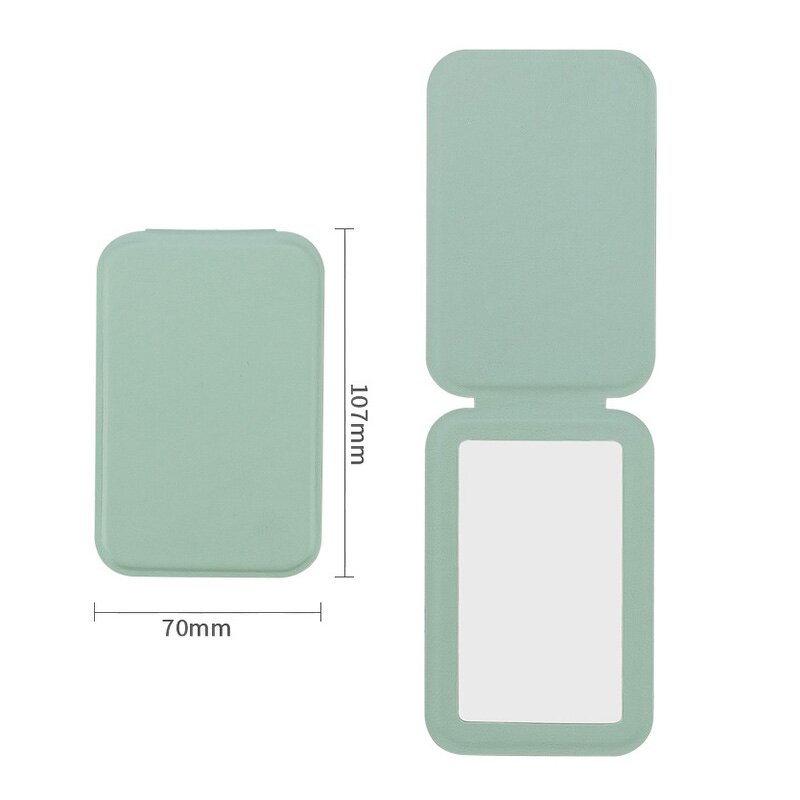 Pocket Makeup Mirrors Factory - Custom Logo Portable Folding PU Leather