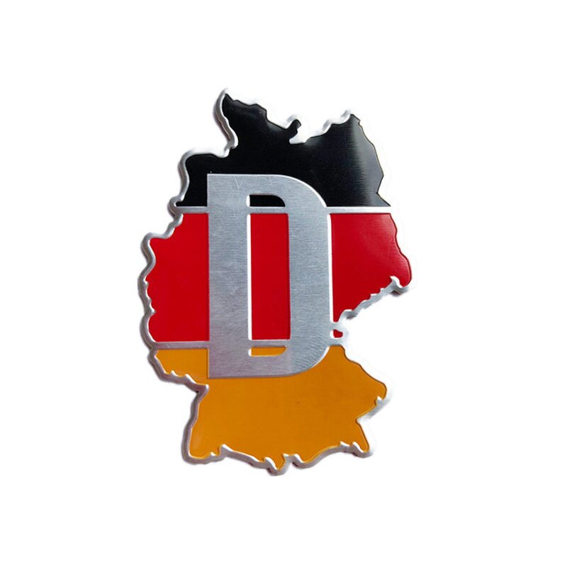 Car Emblem Badges Supplier - Deutschland Flags Custom Logo Soft Enamel