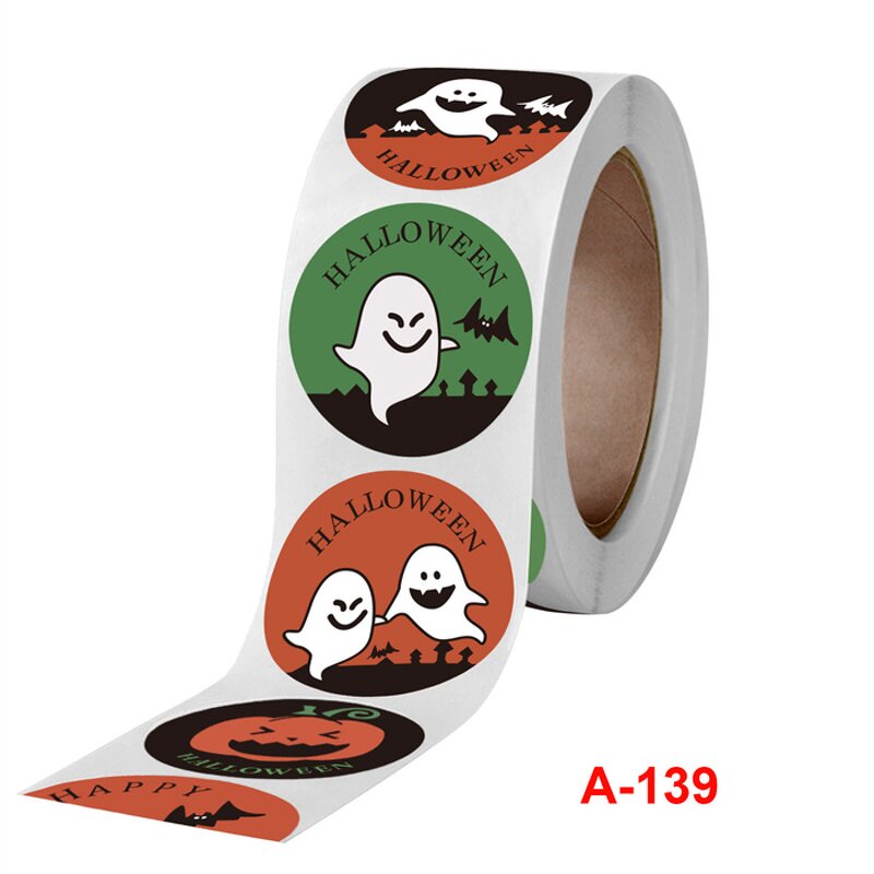 Stickers Manufacturer - Waterproof Self-Adhesive Halloween Pumpkin 6 Designs