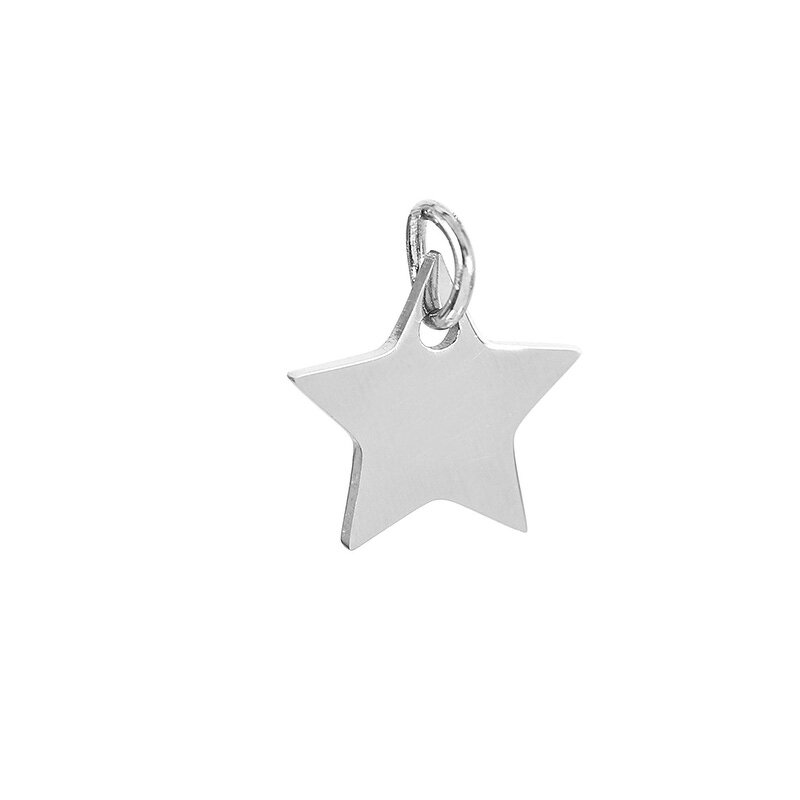 Metal Charms Factory - Stainless Steel Star Gold Plated DIY Bracelet Pendant