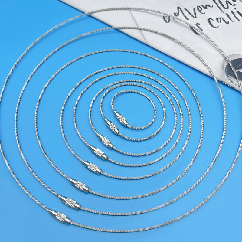 Keychain Cable Manufacturer - Custom Stainless Steel Wire Bulk 1.5mm Loops