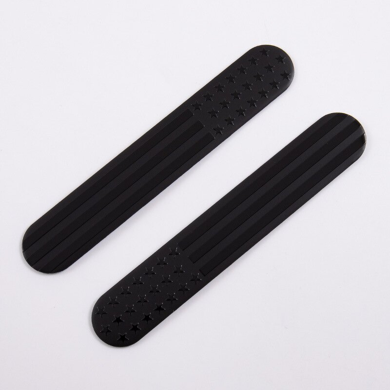 Car Emblem Badges Factory - Black American Flag Custom Logo Enamel 3D