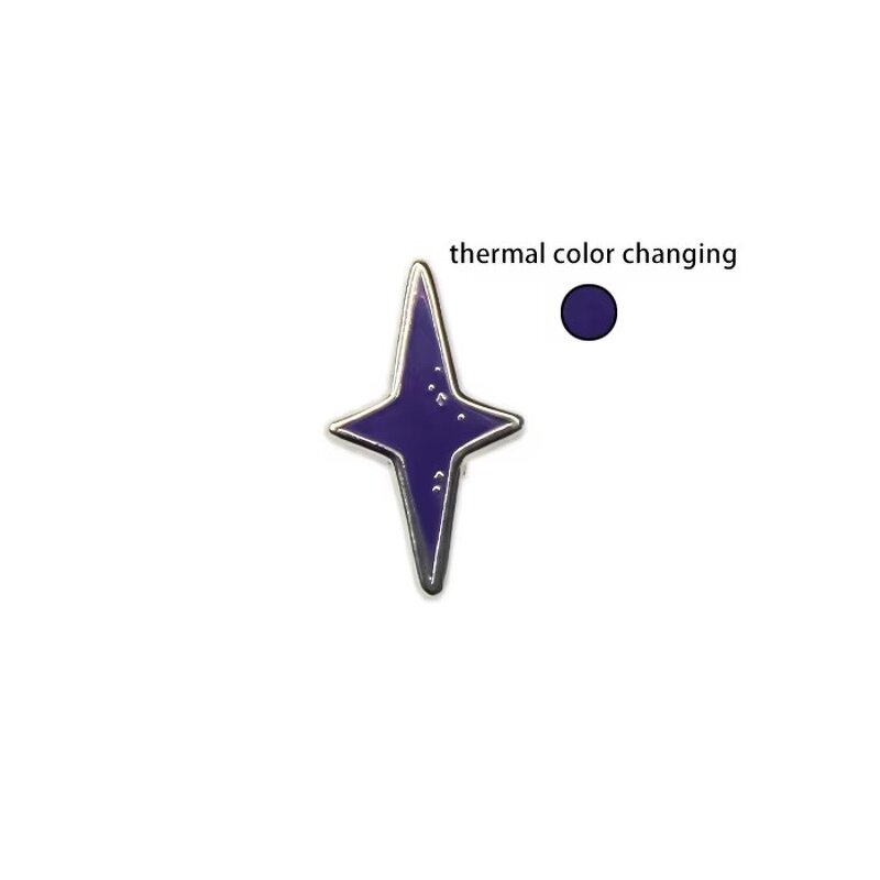 Pin Factory - Custom Hard Enamel Temperature Color Changing Star