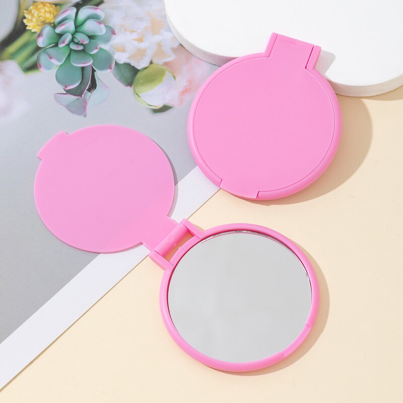 Pocket Makeup Mirror Supplier - Mini Folding Round Small Vintage Travel