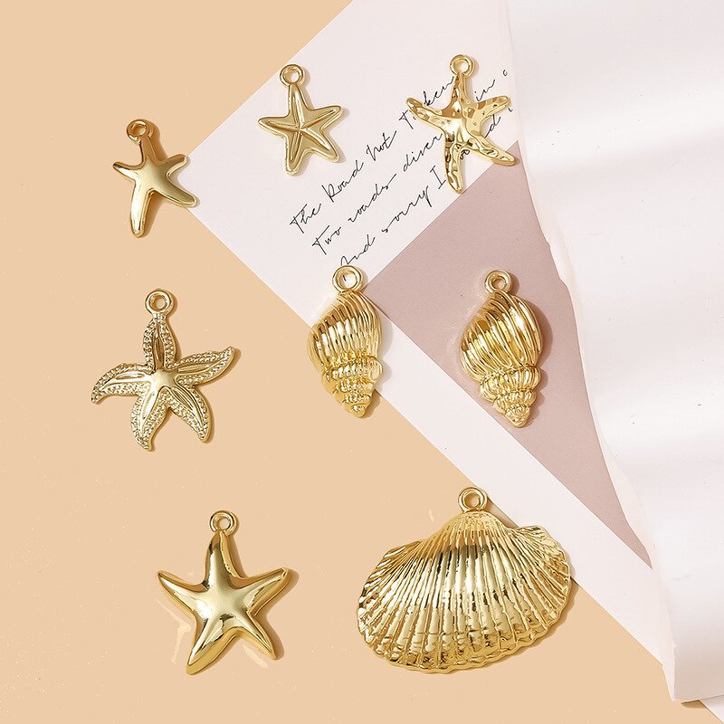Charms Pendants Manufacturer - Wholesale Bulk Cute Small Gold Metal DIY