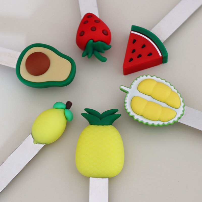 Bookmarks Supplier - Cute 3D PVC Fruit for Book Office Stationery Supplies