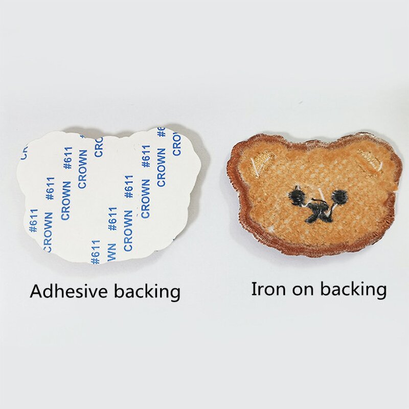 Chenille Patches Manufacturer - Kawaii Cute Bear Head Adhesive Iron on