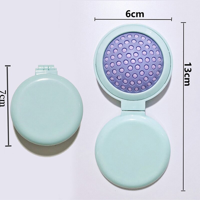 Travel Hair Brush Mirror Supplier - Custom Logo Round Folding Pocket with Comb