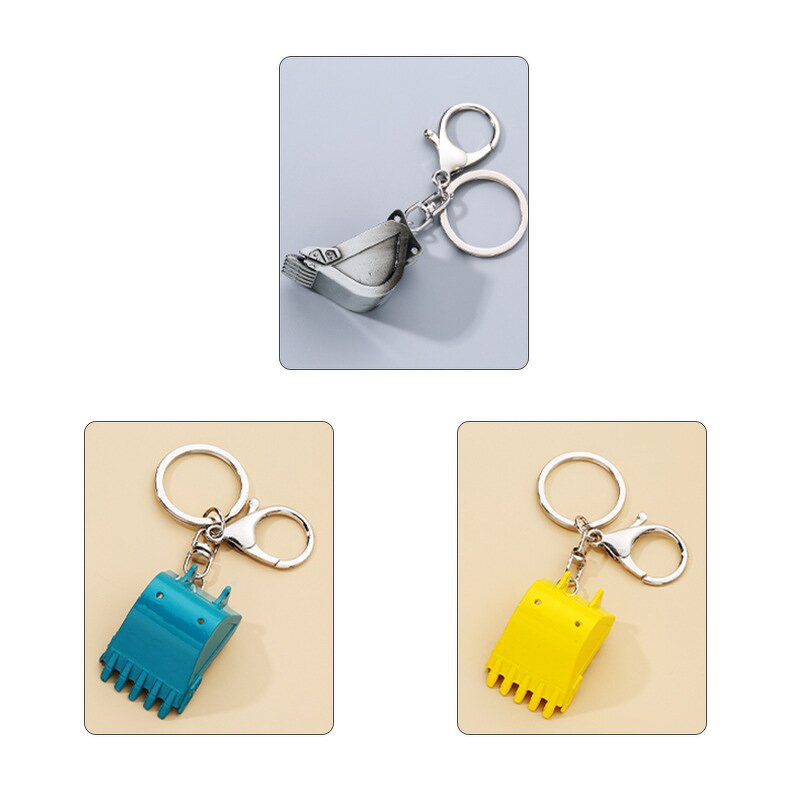 Keychains Manufacturer - Funny Mini 3D Excavator Bucket Toys Cool Backpack
