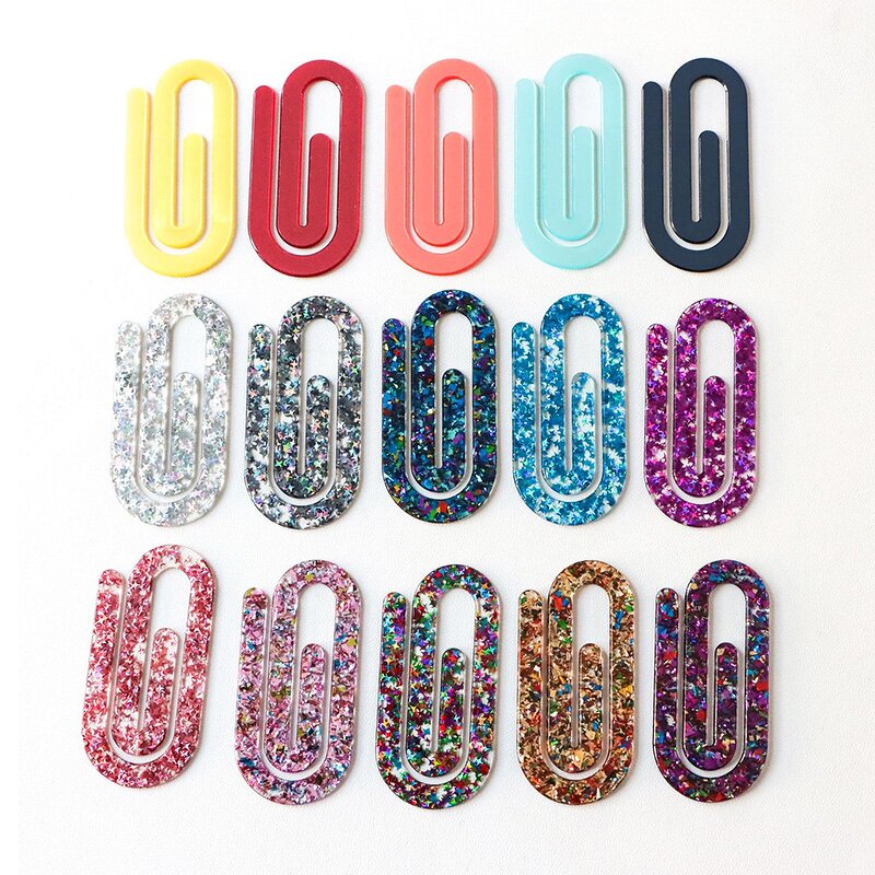Bookmark Clips Factory - Cute Glitter Acrylic Custom Acrylic Book Marks