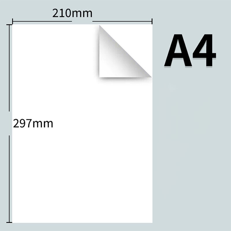 Label Sticker Manufacturer - A4 DIY 100 Sheet Paper Adhesive Hot Melt Rubber
