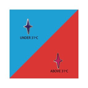 Pin Factory - Custom Hard Enamel Temperature Color Changing Star