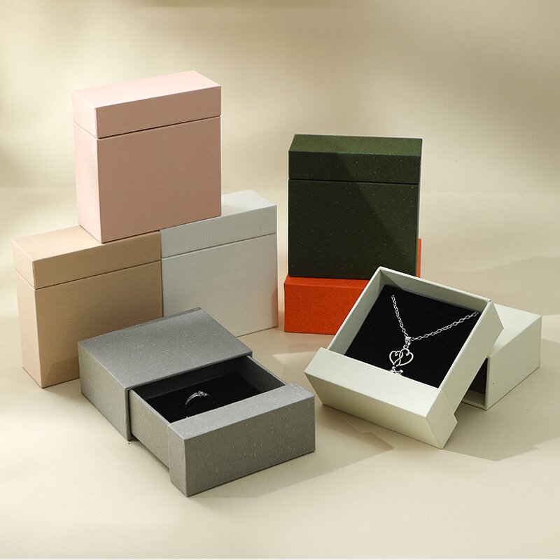 Gift Boxes Manufacturer - Luxury Cardboard Paper Drawer Ring Jewellery Custom
