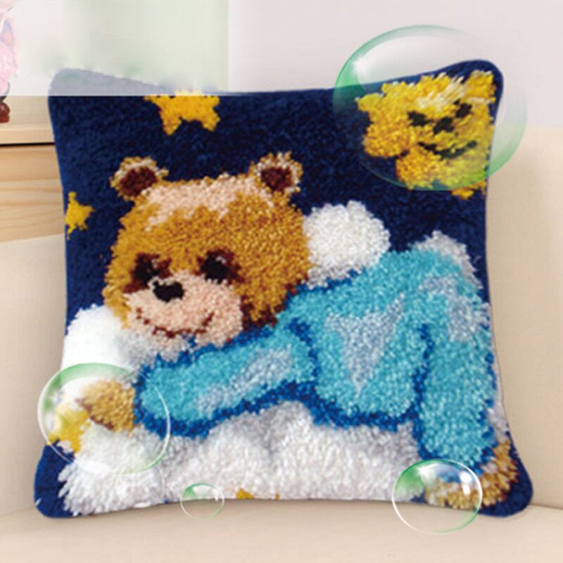 Pillow Set Supplier - Wholesale Cartoon Animal Baby Embroidery Cross Stitch
