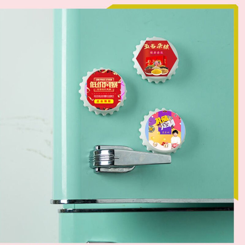Bottle Opener Manufacturer - Custom Logo Magnetic Fridge Cute Lid Shape